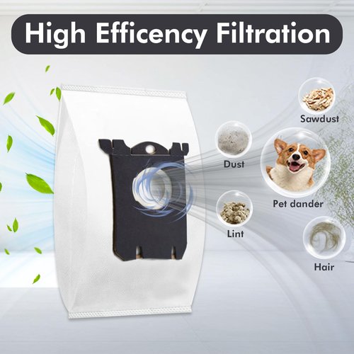 Replacement S Bag Compatible with Electrolux S-Bag Classic Vacuum EL200F EL8500 EL202G EL6985 EL6988 EL6989 EL4100
