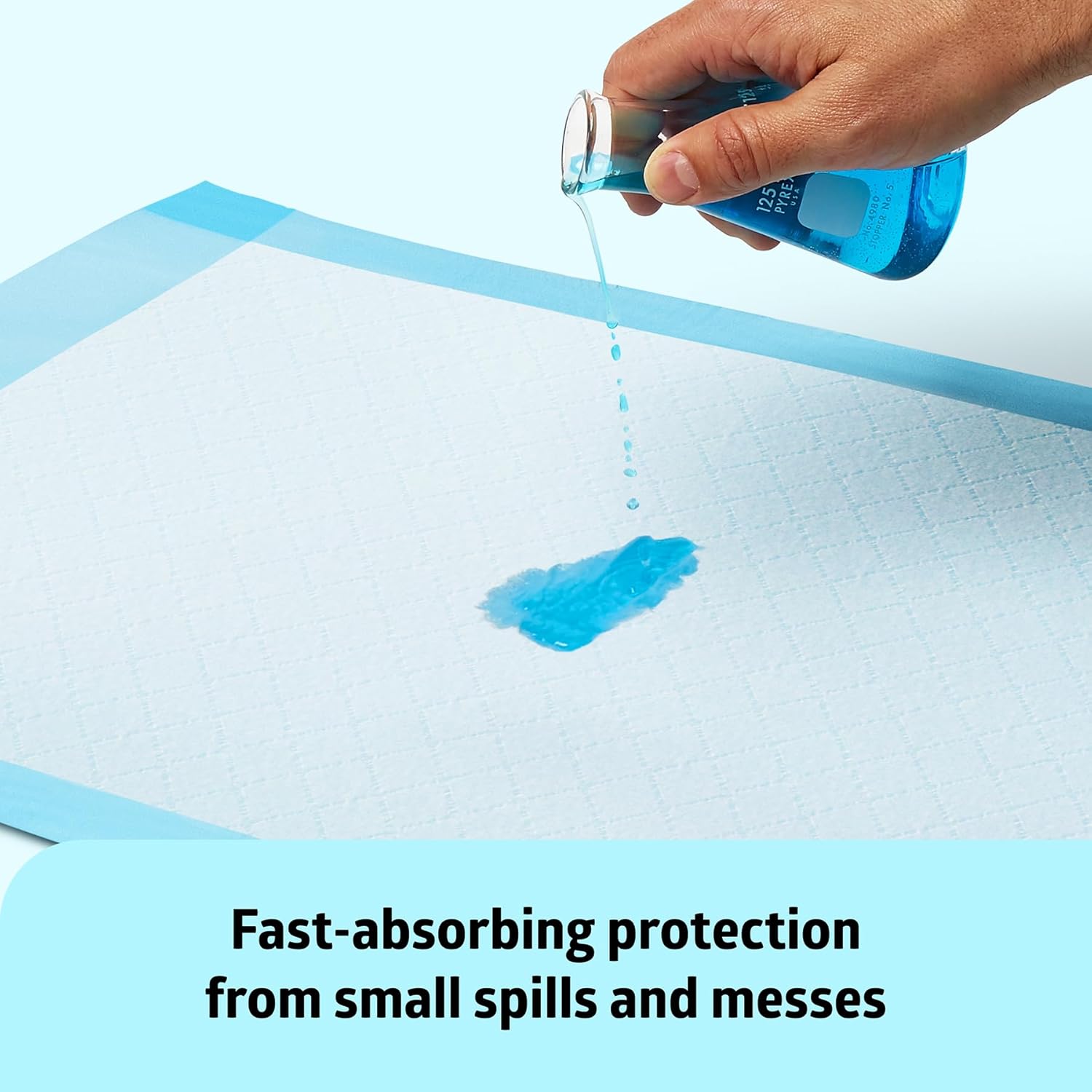 Medline Underpad - Light Absorbency Disposable Bed Protection | 23" x 36", 50 Count for Kids & Adults