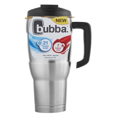 Bubba Hero XL, Vacuum-Insulated Stainless Steel Travel Mug, 30oz., Stainless Steel