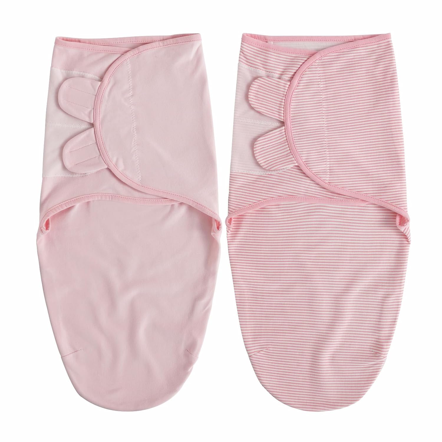 Organic Baby Swaddle Sleep Sacks - 100% Cotton Soft & Snug 2-Pack for Newborns 0-3 Months