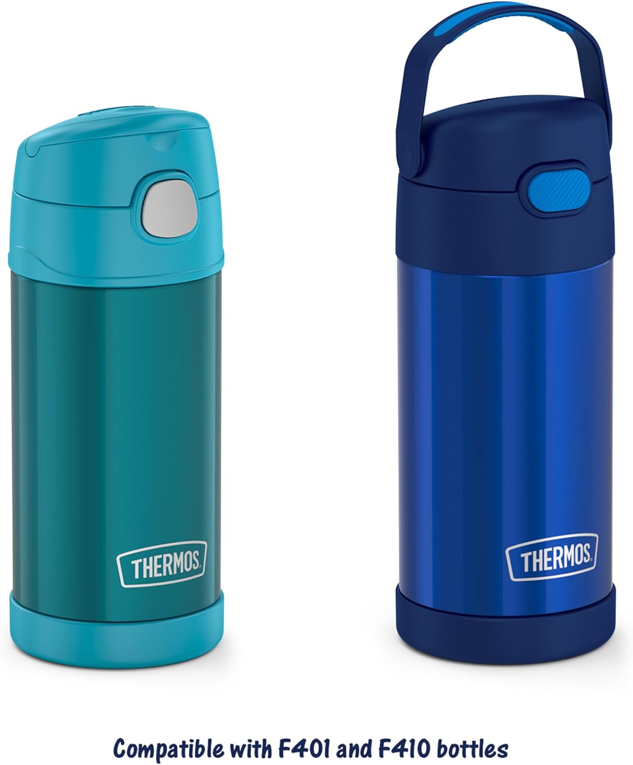 Thermos Replacement Straws - Clear Design for 12 Ounce Funtainer Bottles | 2 Count Pack