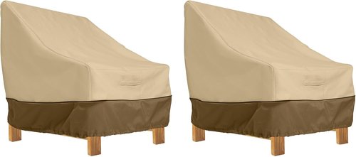 Classic Accessories Veranda Patio Lounge Chair Cover - Water-Resistant, 38 Inch, 2-Pack