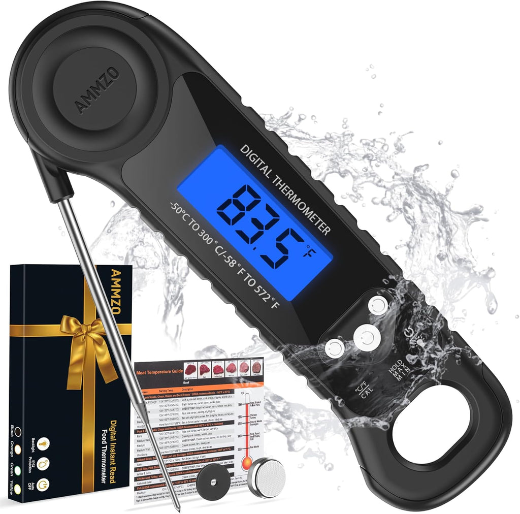 AMMZO Digital Meat Thermometer - Instant Read Cooking & Grilling Tool | Perfect Kitchen Gadget for All Chefs