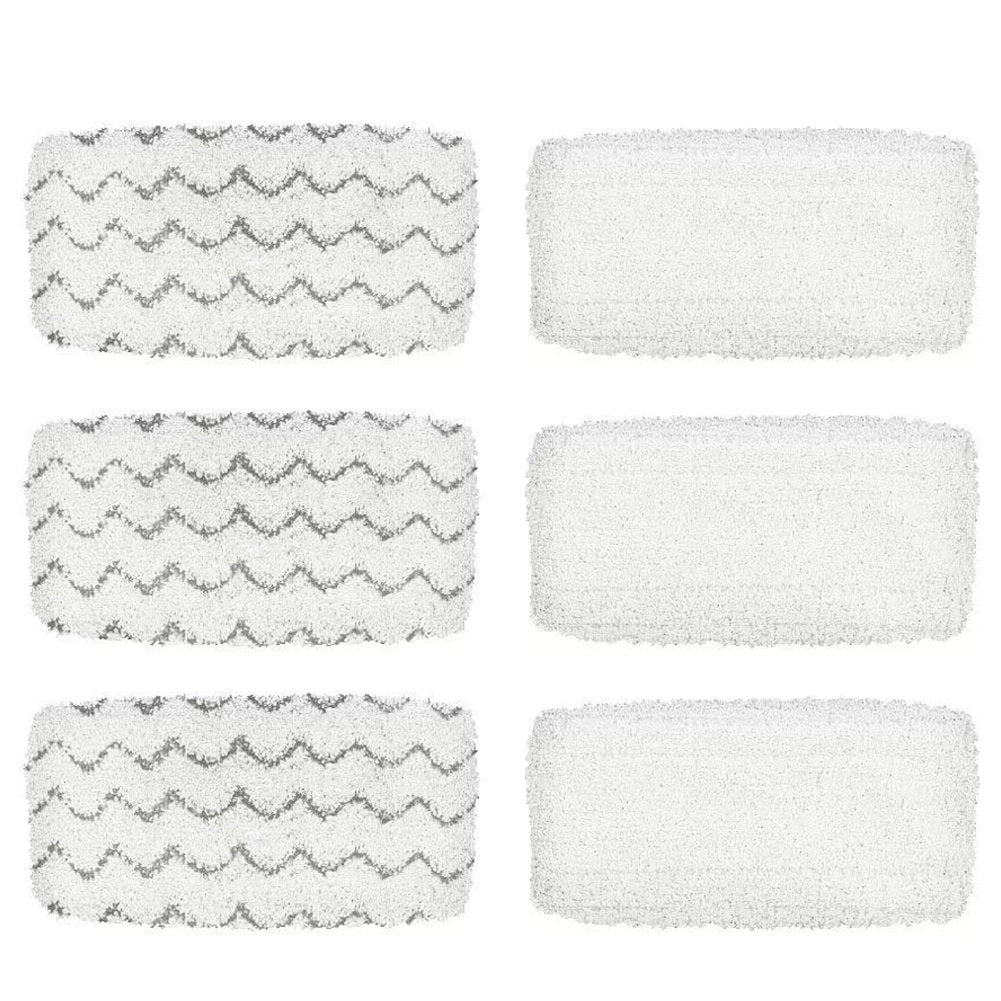 BettaWell Steam Mop Refill Pads Compatible with Bissell 1252 1606670 1543 1652 1132M 1530 11326 Symphony Hard Floor Vacuum Steam Cleaner Series (Pack of 6)