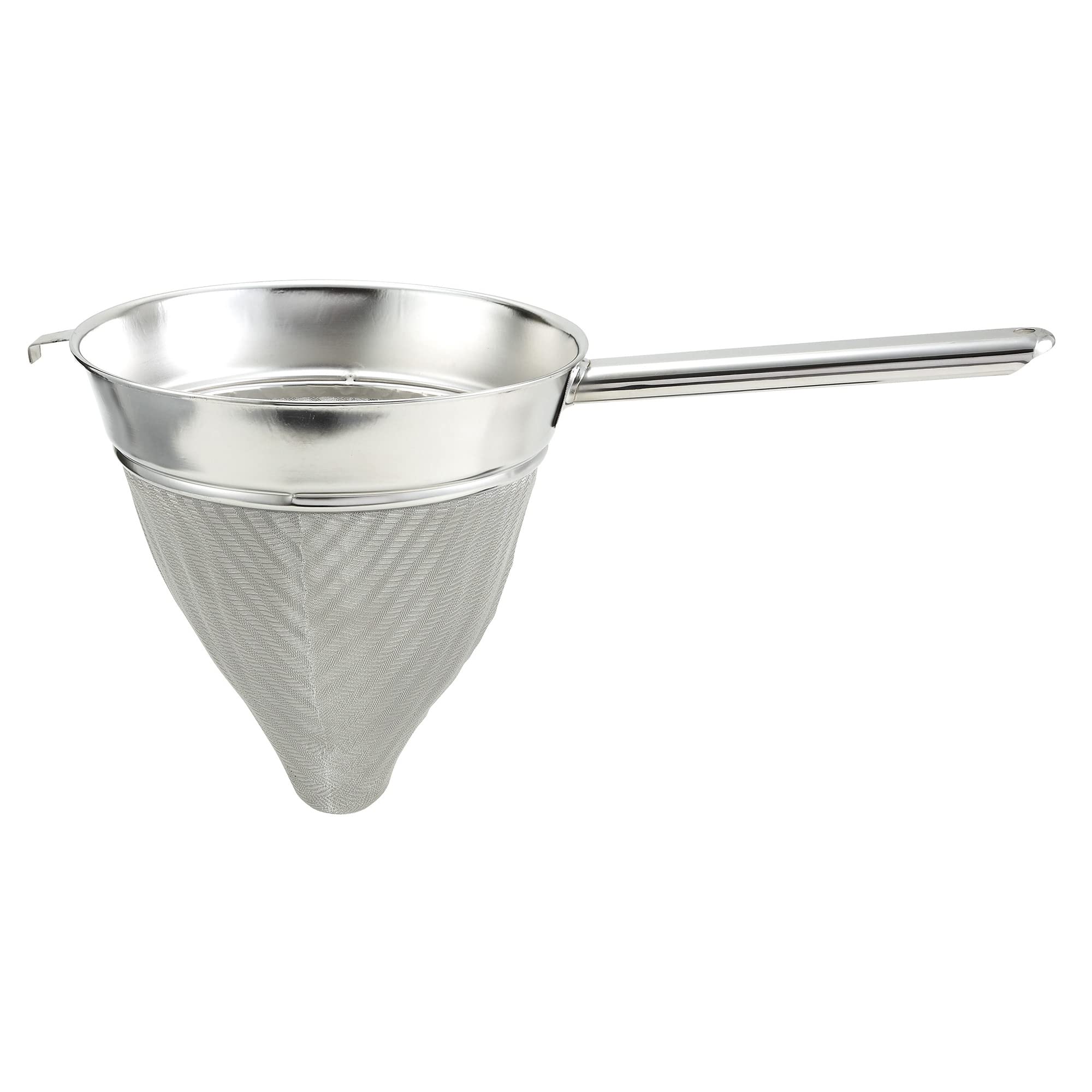 Winco 10" Bouillon Strainer, Extra Fine Mesh, S/S