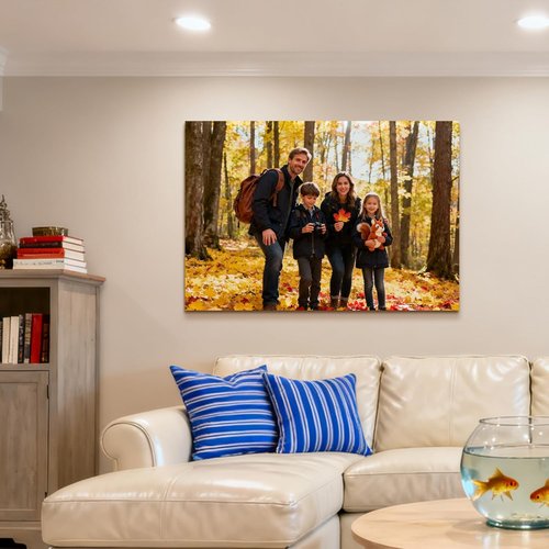 High-End Custom Canvas Prints - Solid Wood Frame, Ready to Hang | Perfect Gift for Weddings & Home (11"L x 14"W)