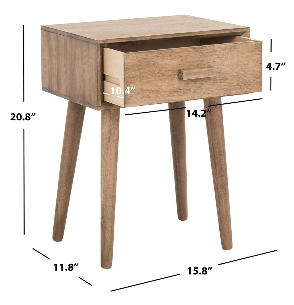 Safavieh Home Lyle Modern Chocolate Accent Table