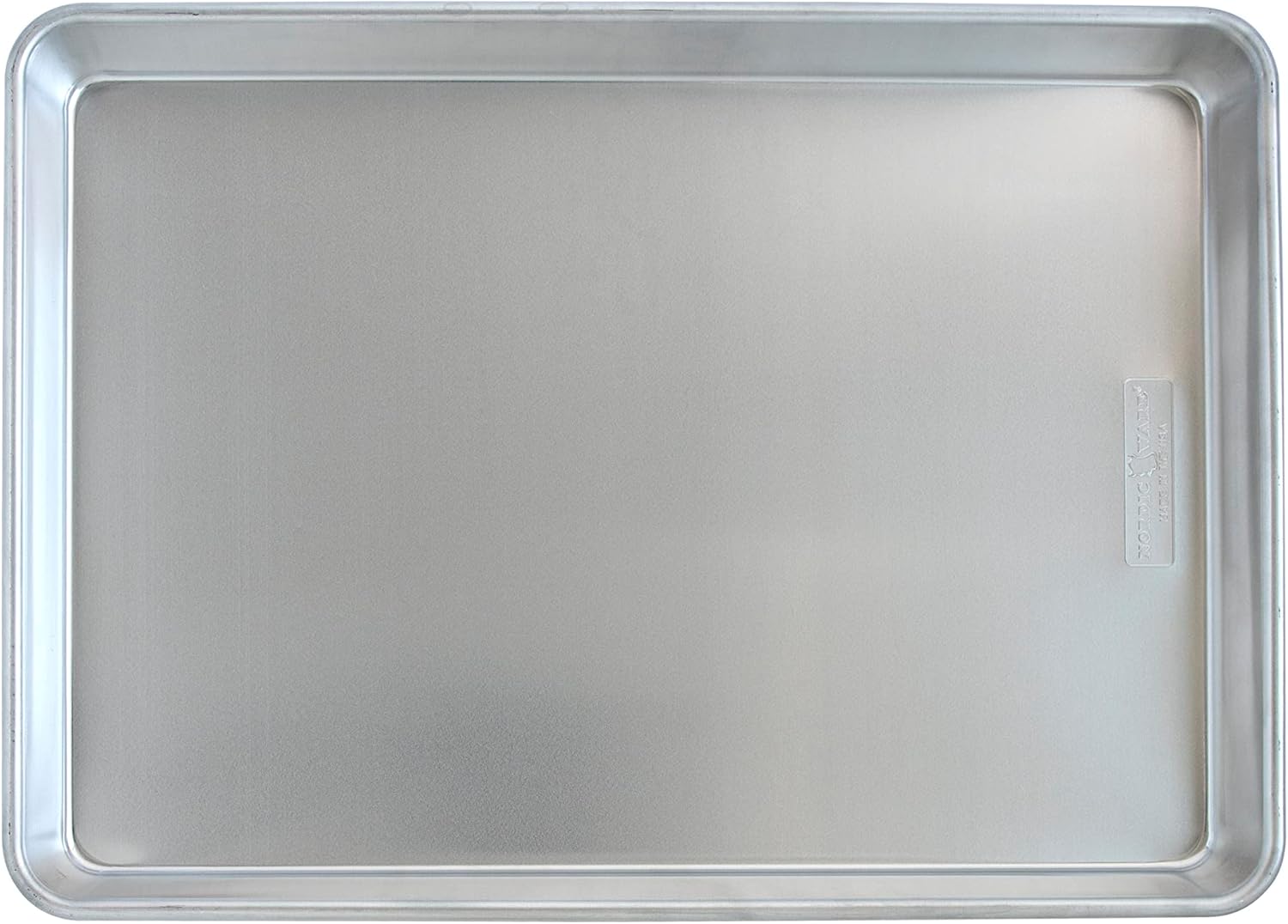 Nordic Ware Extra Large Baking Pan - High-Sided, Natural Aluminum, 21.1 x 15 x 2 Inches | Reinforced Steel Rim