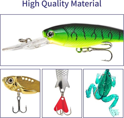 Christmas Fishing Advent Calendar 2025 - 24-Day Countdown Surprise Gift with Fishing Lures for Men & Teens
