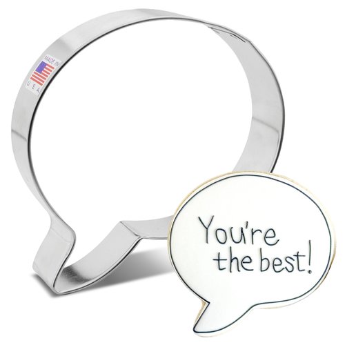 Ann Clark Speech Bubble Cookie Cutter 4-1/2" Made in USA
