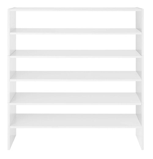 Whitmor Stackable 31" Extra Wide 2-Shelf Storage Organizer, White