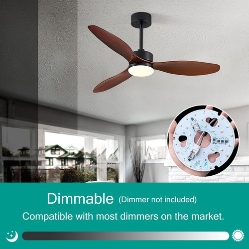 HuixuTe 1-Pack 5.3" LED Retrofit Light Kit for Ceiling Flush 15W 120V 3000/4500/6000K LED Ceiling Fan Light Replacement Panel PCB Dimmable