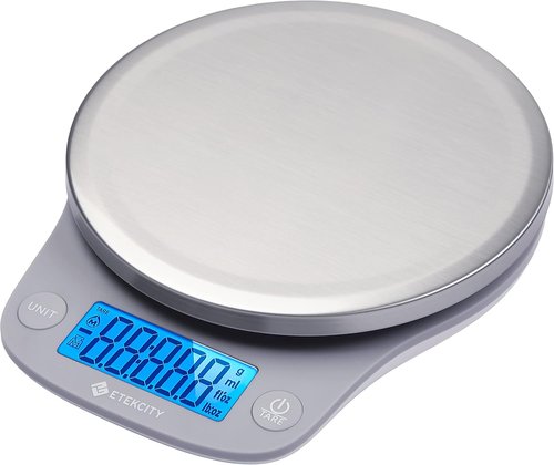 Etekcity Digital Food Kitchen Scale - Accurate Ounces & Grams for Cooking, Baking | 11lb/5kg, Stainless Steel