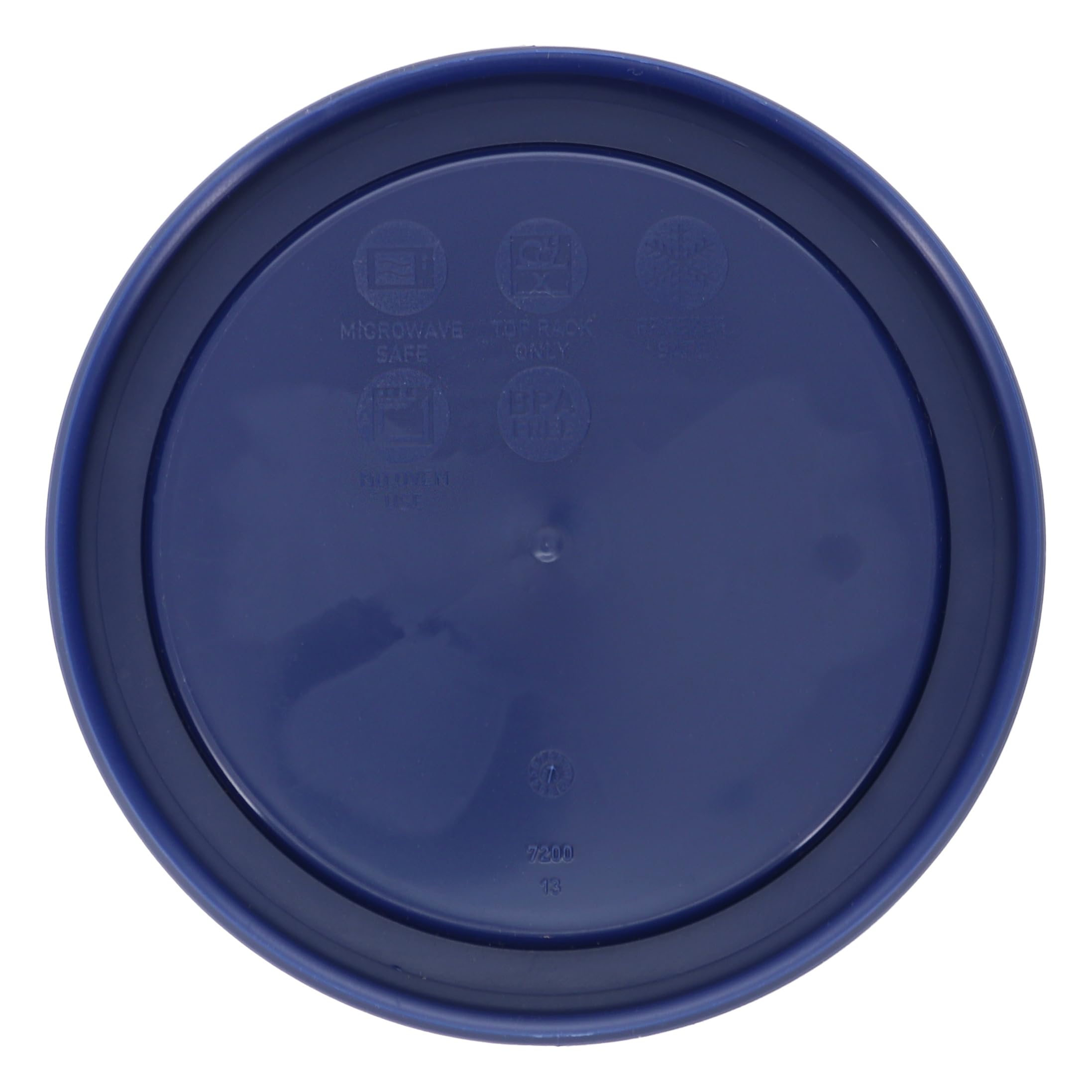 Pyrex 7200-PC 2 Cup Blue Food Storage Replacement Lid (6-Pack) - Made in USA