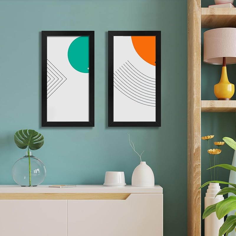 6x12 Black Picture Frame with Shatter-Resistant Plexiglass - Wall Display, 1 Pack (Variation: Black+6x12)