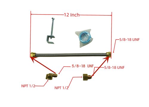 Americangaslos 15"-28" Burner Pan for Gas Fireplace Gas Fireplace Burner Gas fire pits Gas Logs Natural Gas and Propane Burner(18 Inch Two Pipe) Appearance Patent Applied