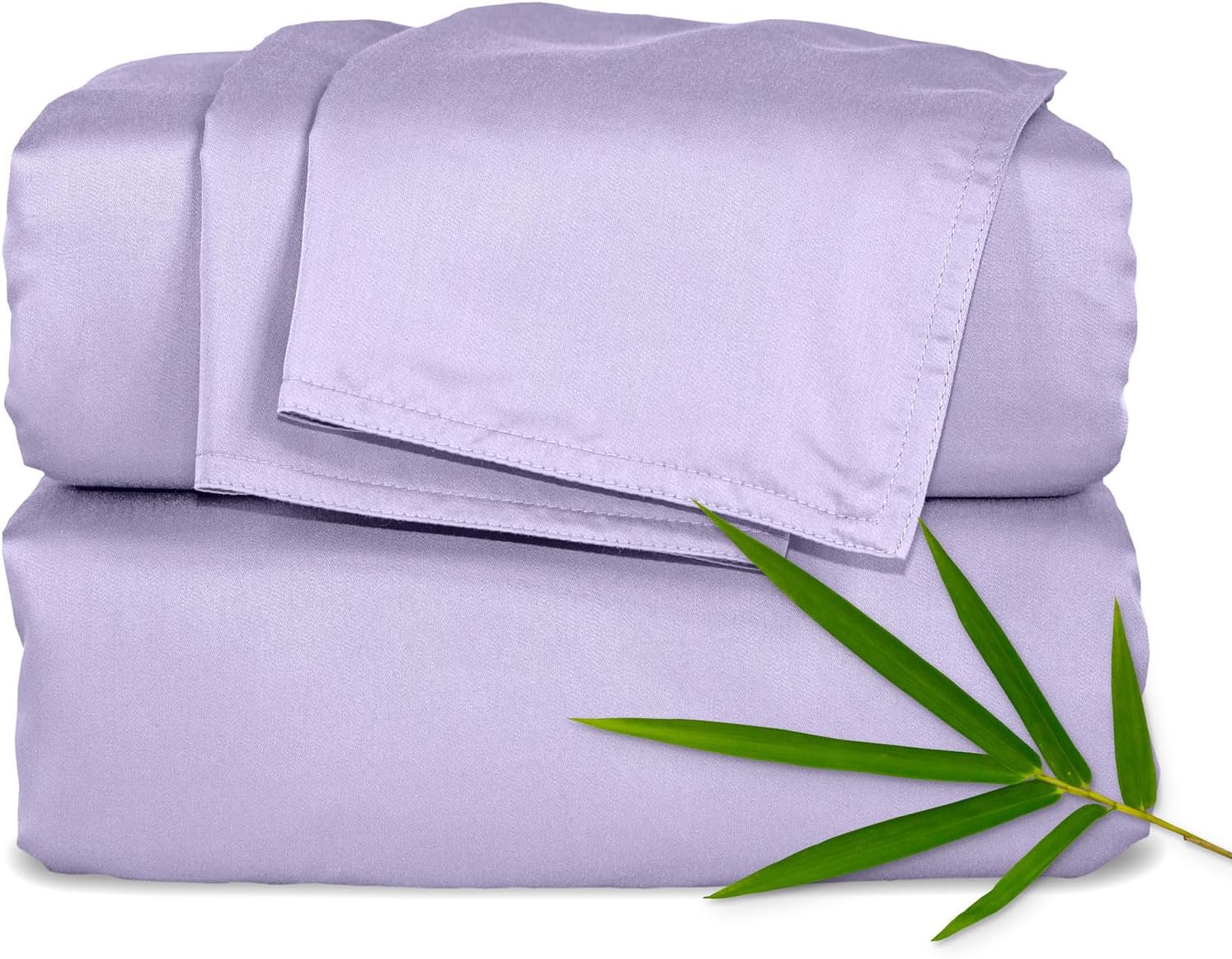 Pure Bamboo Twin Sheets - Luxuriously Soft & Cooling 100% Organic Viscose Bed Sheet Set | Twin, Lavender