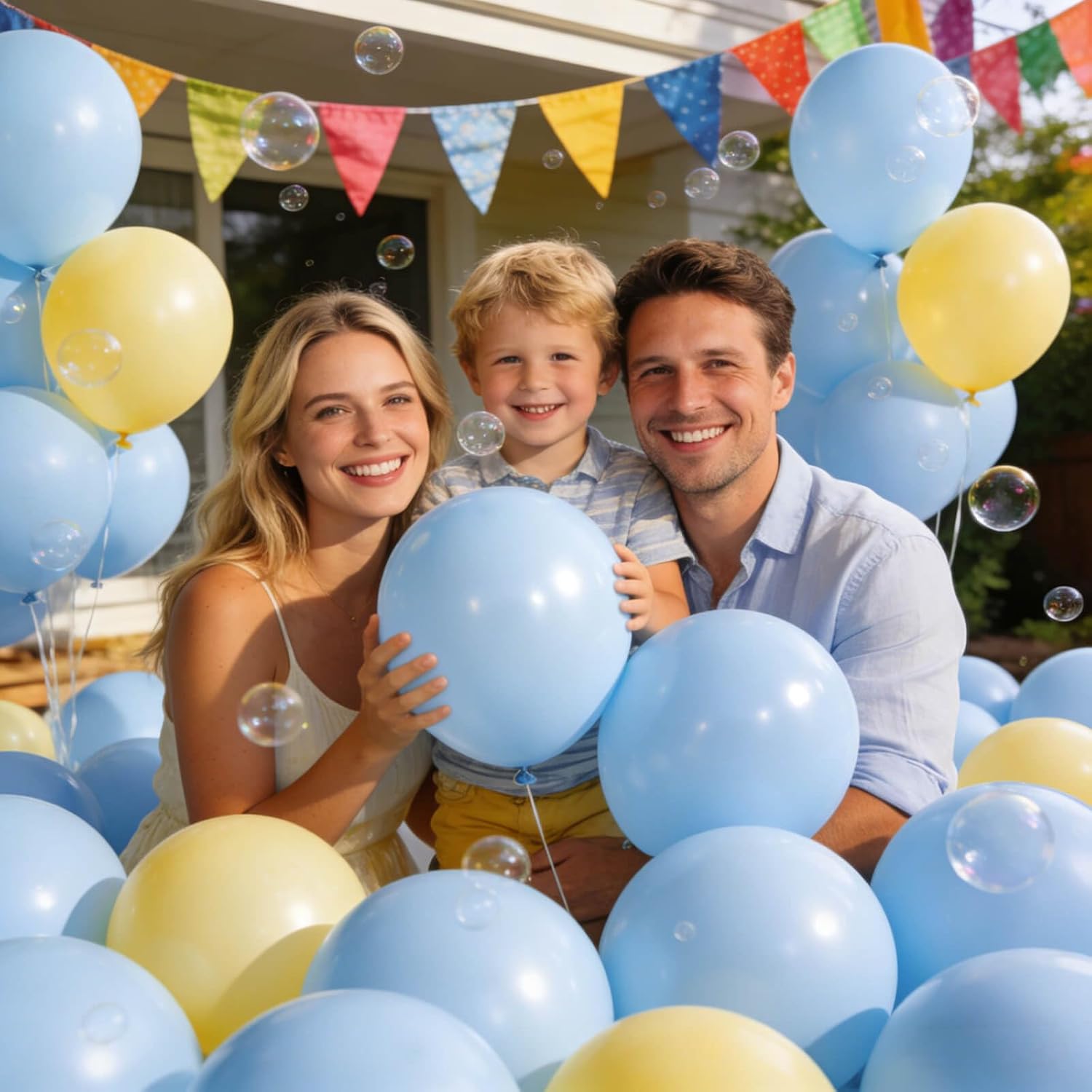 Pastel Blue Latex Balloons by [Brand Name] - 110pcs 12 Inch Balloons for Birthday Party & Baby Shower