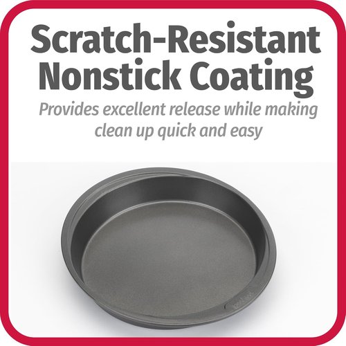 GoodCook Nonstick Steel Round Cake Pan - 9-Inch Gray | Perfect for Baking Delicious Cakes