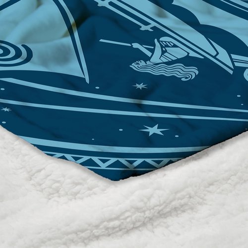 Northwest Moana Silk Touch Sherpa Throw Blanket, 50" x 60", Star Gazer