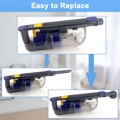IX141 Pet Cordless Stick Vacuum Replacement for Shark IX141 IZ363HT IZ361H IZ462H IZ483H IZ362H IX140 IZ140 IX142 IZ162H,1.25" Horse Hair Brush Attachment Crevice Tool Adapter for D-Shaped Vacuum