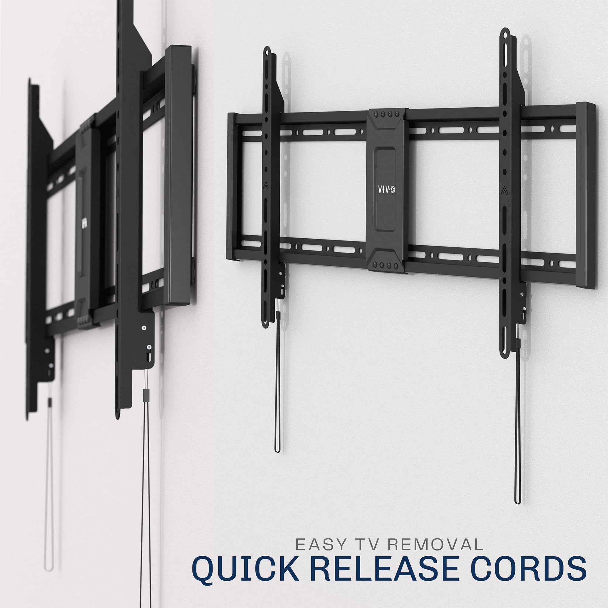 VIVO Extra Large Heavy Duty 43 to 100 inch LCD LED Curved and Flat Panel Screen, TV Wall Mount Bracket with Max 800x400mmmm VESA, Black, MOUNT-VW100F