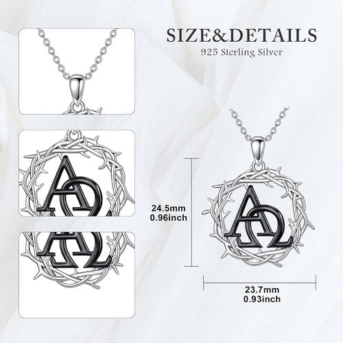 Crown Of Thorns Necklace - 925 Sterling Silver Thorn Pendant | Meaningful Christian Jewelry Gift
