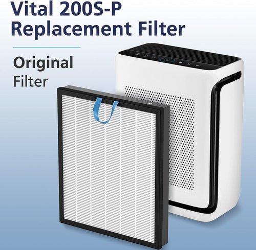 LEVOIT Vital 200S-P Replacement Filter - High-Efficiency Air Purification for Large Rooms | 2 Pack, White
