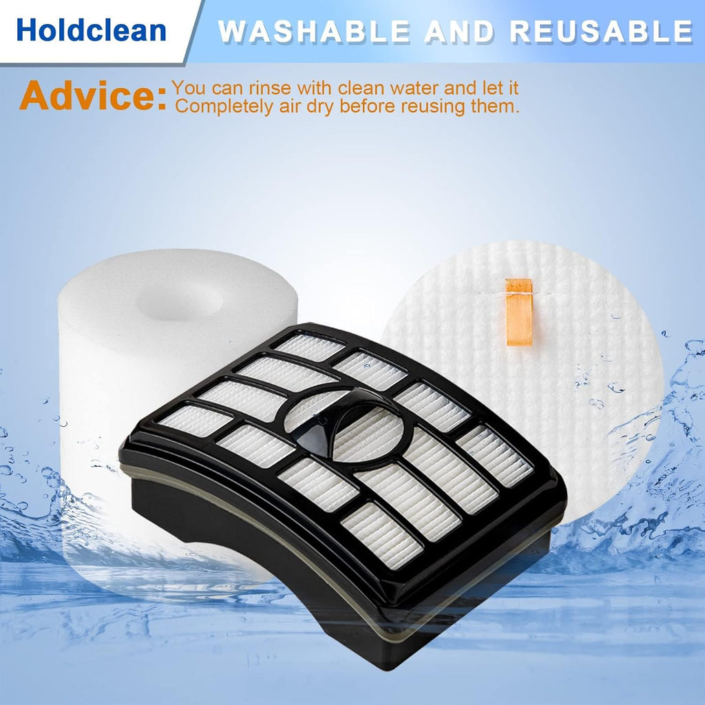 Shark NV500 Vacuum Filter Replacement - 2 HEPA & 4 Foam Filters for Rotator Pro Lift-Away Models