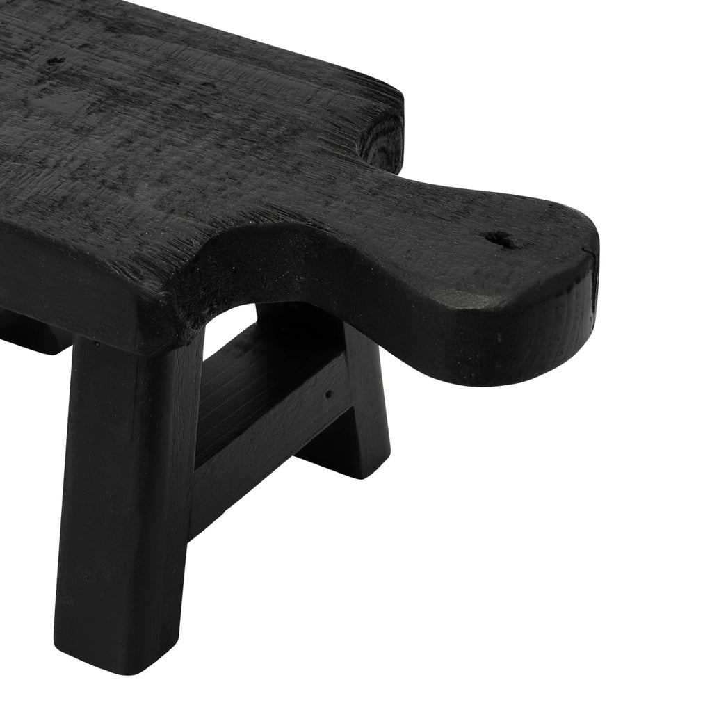 Creative Co-Op Decorative Wood Pedestal, Black