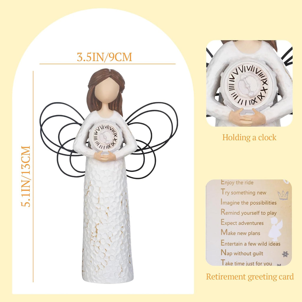 Retirement Gifts Angel for Women - Hand-Painted Figurine | Perfect Celebratory Gift for Coworkers & Friends
