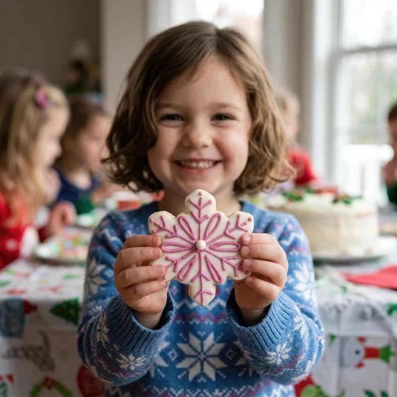 4'' Snowflake Cookie Cutter - Geometric USA Made by Ann Clark