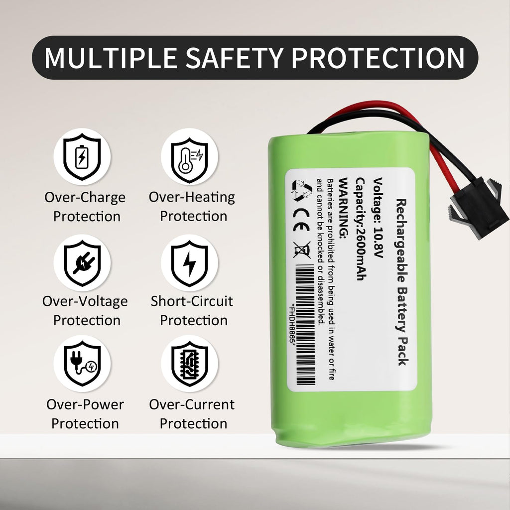 ZTHY Vacuum Battery Replacement for Vactidy T6 T7 T8 Robot Vacuum Cleaner Model: Vactidy LS001-02 10.8V 2600mAh 28.08Wh
