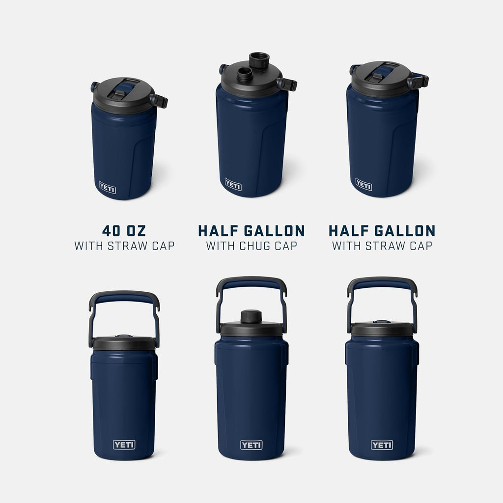 YETI Silo Half Gallon Insulated Water Jug - Leakproof Sports Bottle with Fence Hook Handle | Keeps Drinks Ice-Cold