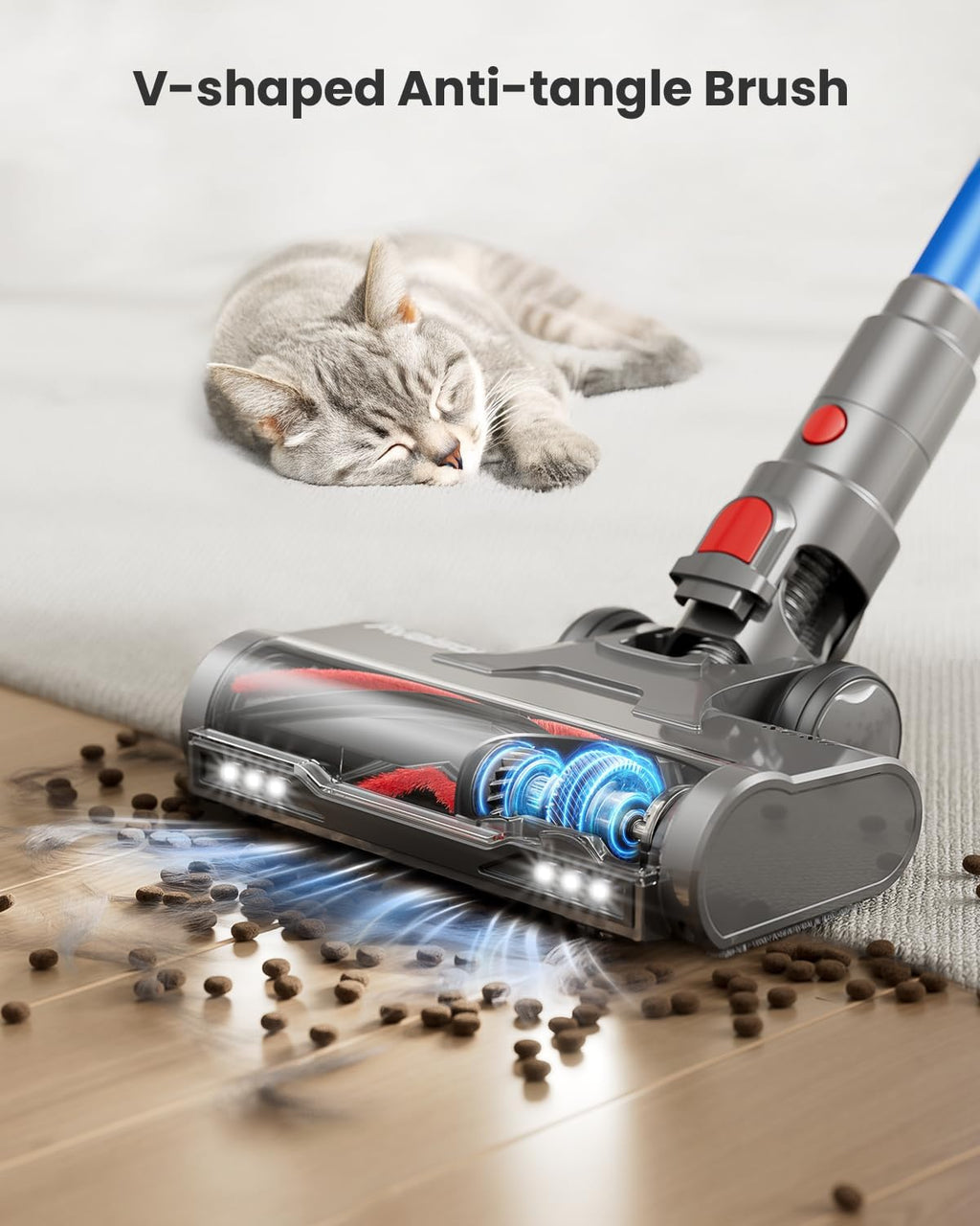 Skiennix Cordless Vacuum Cleaner - 55KPa Powerful Suction | 70-Minute Runtime for Home & Pet Hair