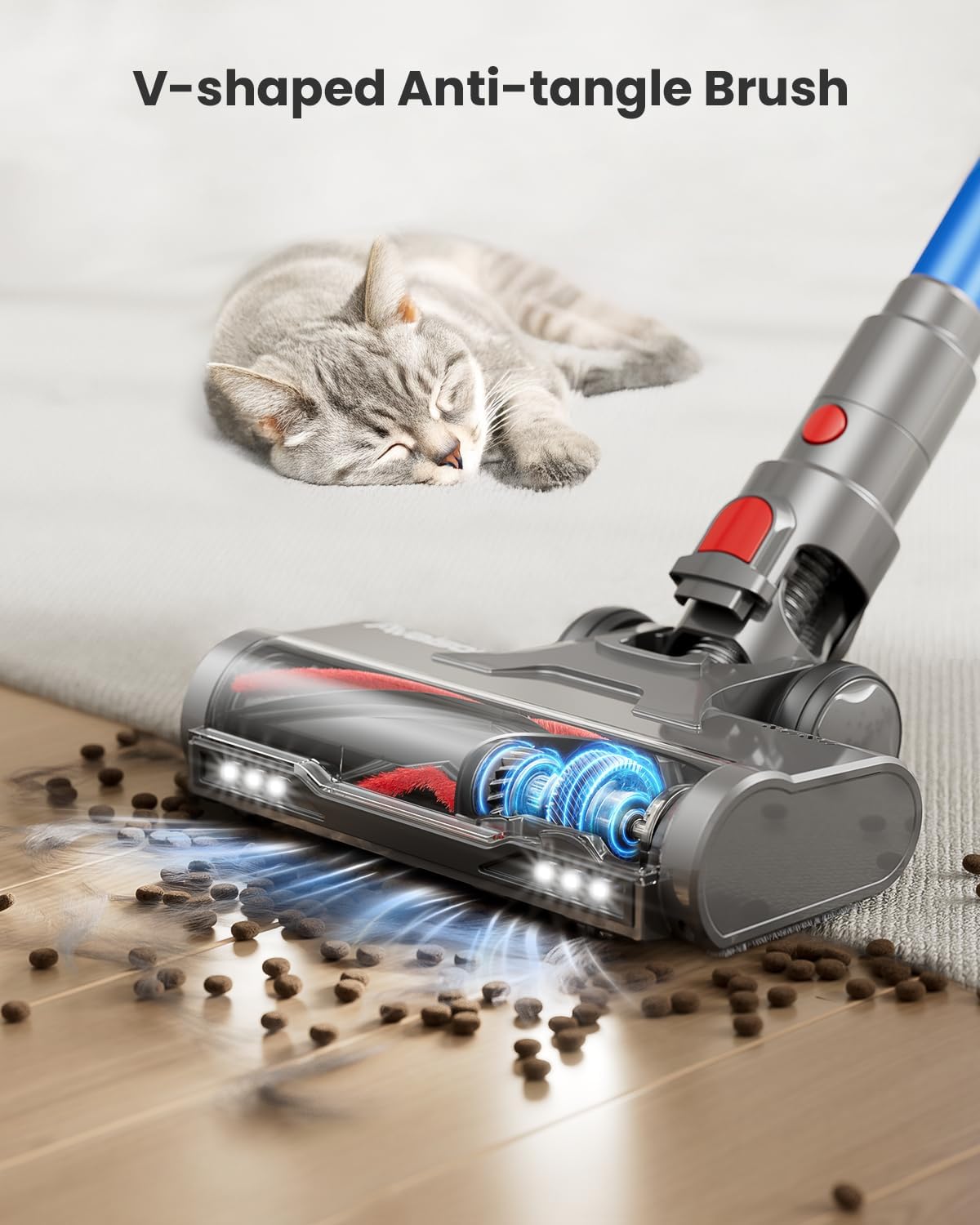 Skiennix Cordless Vacuum Cleaner - 55KPa Powerful Suction | 70-Minute Runtime for Home & Pet Hair