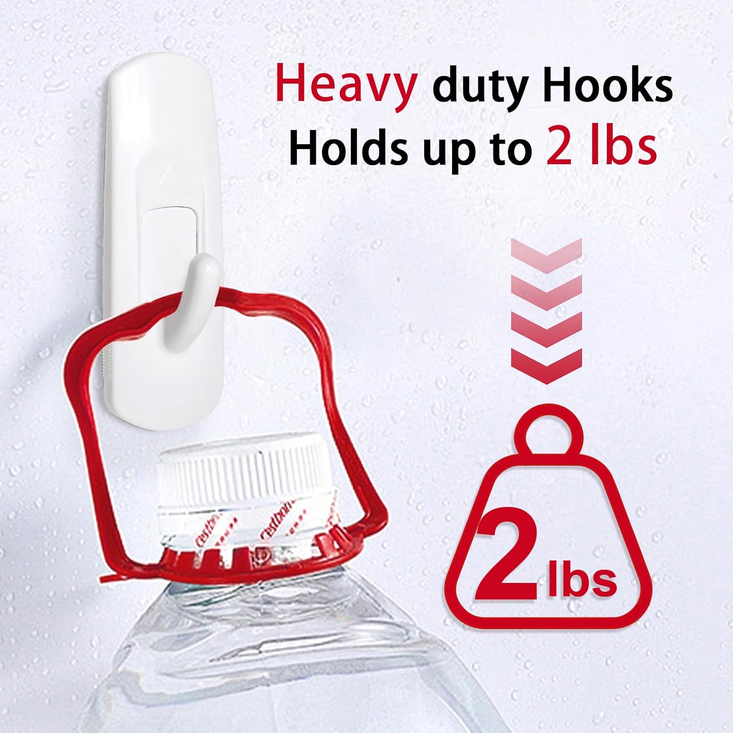 Skiennix Heavy-Duty Adhesive Wall Hooks - 20 Medium No-Damage Utility Strips for Towels, Coats, Keys