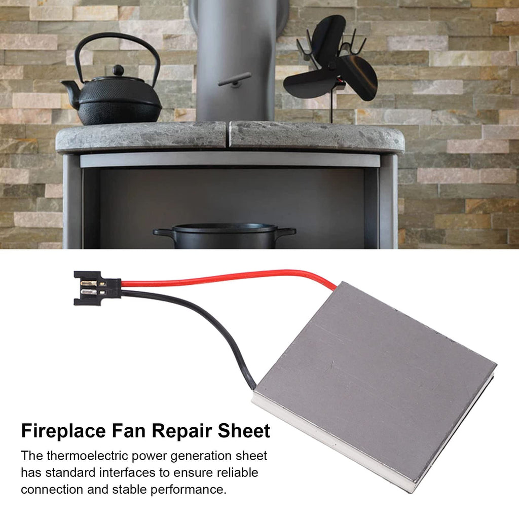 Fayelume Thermoelectric Generator, Wood Stove Fan Heat Powered, 227℃ Graphite Fireplace Fan Generator Sheet for Burning Stoves Fans