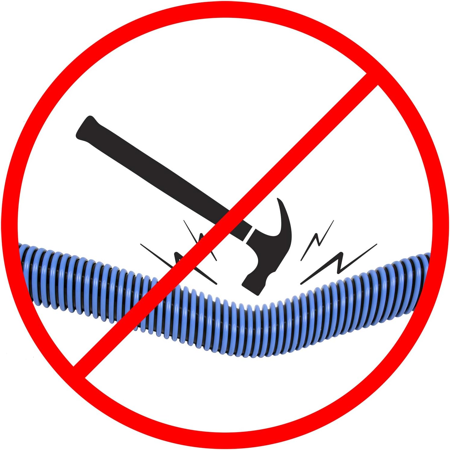 Poolmaster Manual Pool Vacuum Hose - 30 Ft x 1-1/2” Kink-Free Heavy Duty Cleaner for Inground & Above Ground Pools