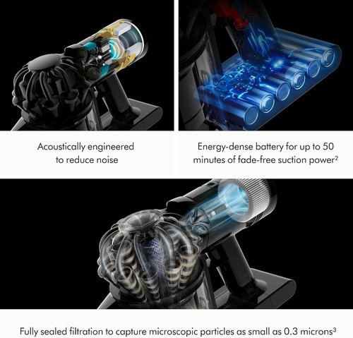 Dyson Handheld Vacuum - Cordless & Lightweight for Cars and Boats | Cleans Hard Surfaces, 115AW, 50 Min Runtime