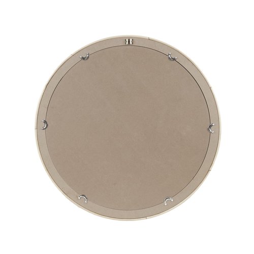 Martha Stewart Natural Rattan Round Wall Mirror for Wall, Handwoven Frame Circle Wall Mirror, Vanity, Livingroom, Entryway, Bedroom, Easy Hanging Wall-Mounted Mirror - Natural Luna