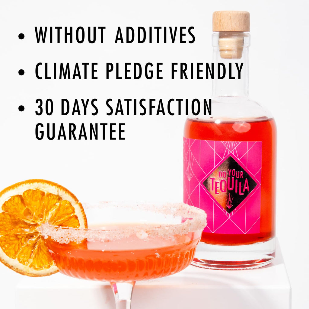 DO YOUR TEQUILA | DIY Tequila Infusion Kit | 12 Woodchip Blends & Botanicals | 2 Shot Glasses & Cocktail Recipes | Father's day gift | Gift for Men & Women | Gift for Anniversary & Birthday