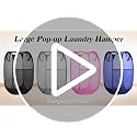 Collapsible Mesh Laundry Hamper 2-Pack, Extra Large Foldable Basket (Black/Pink)