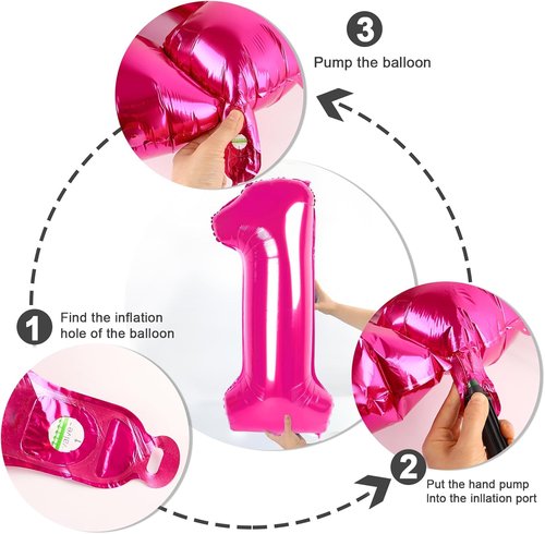 Hot Pink Number 9 Balloon by [Brand Name] - 40 Inch Perfect for Birthday Parties, Weddings & Graduations