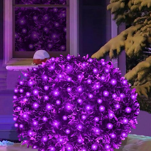 HISHINY Halloween Lights - 144 LED Purple Net Lights | 6ft x 6ft, Waterproof & UL Certified for Outdoor Decor