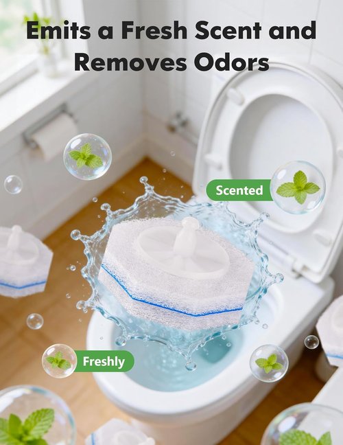 Clorox Toilet Wand Refills - 50 Count Compatible Disposable Brush Refills for Effective Bathroom Cleaning
