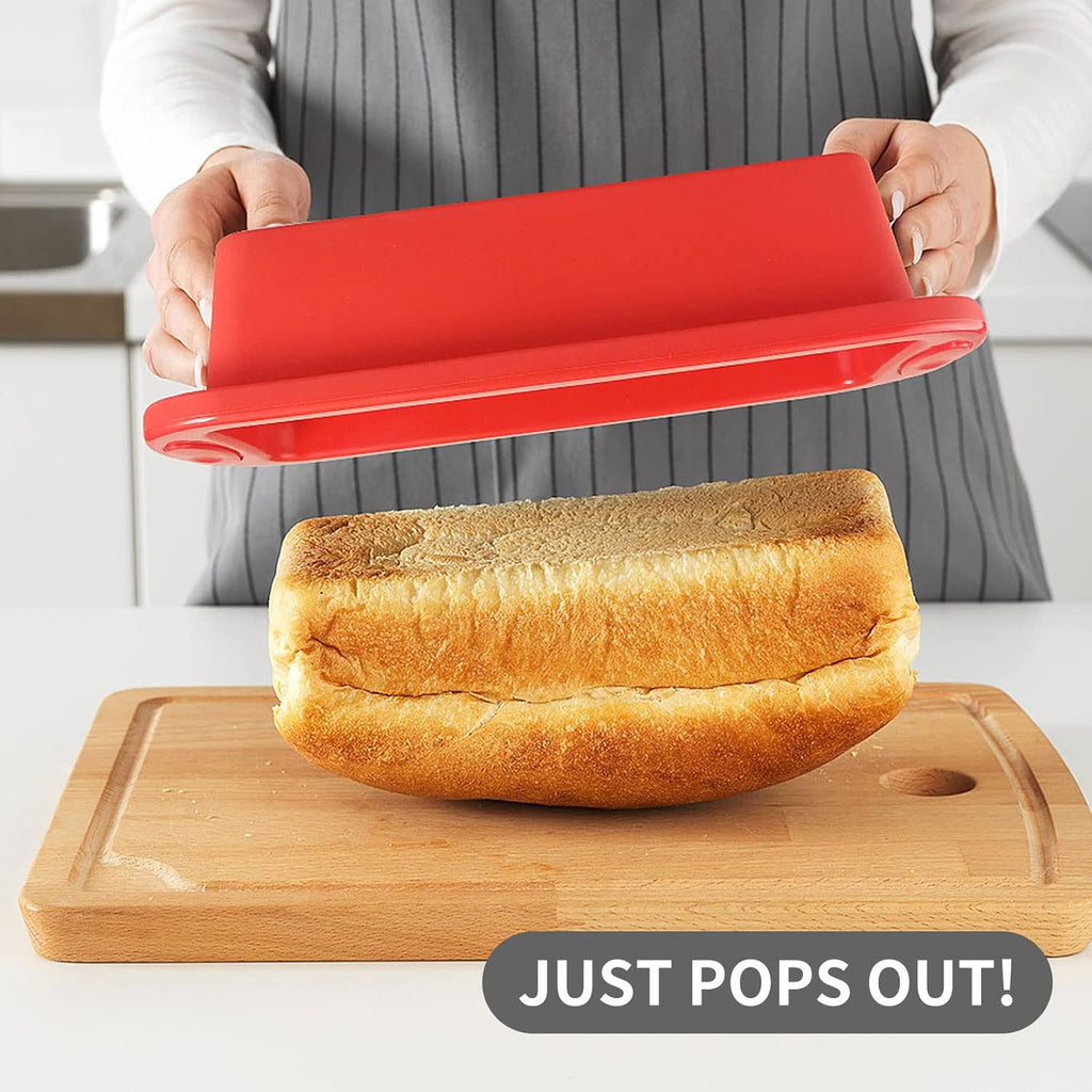 SILIVO Silicone Baking Pans Set - 5-Piece Nonstick Bakeware with Loaf, Muffin & Cake Pans - Oven Safe