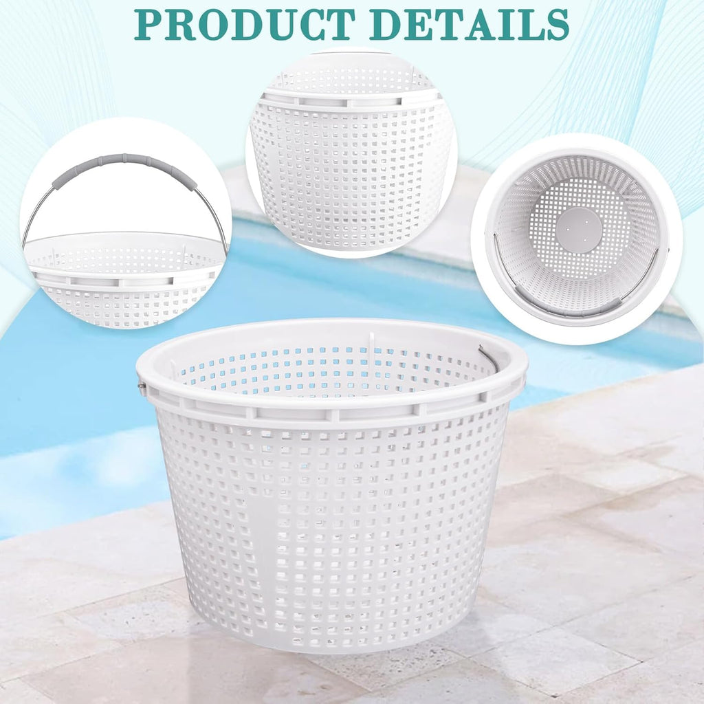 Pentair Pool Skimmer Basket - 8" Inground Pool Skimmer with Brass Weight & Rubber Grip