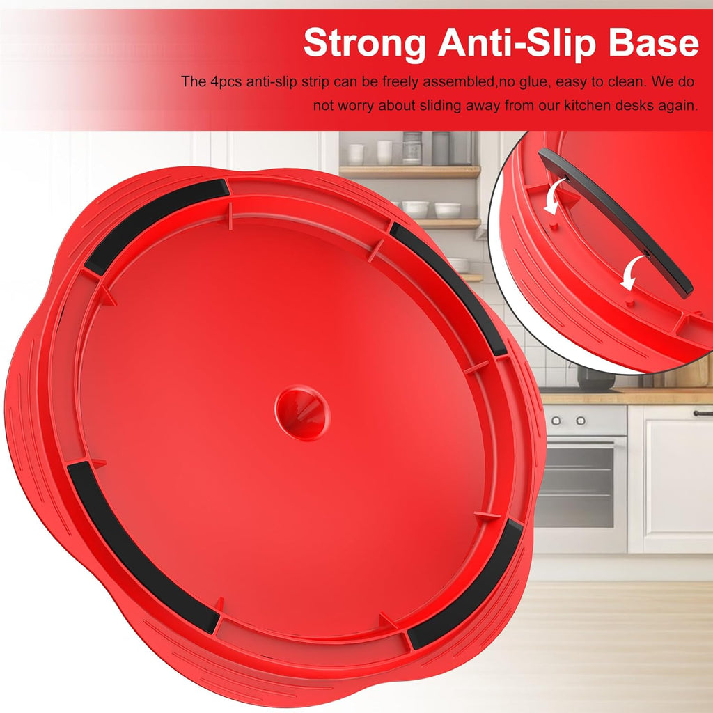 SURETIVIAN Chicken Shredder - Ergonomic Meat Shredder Tool with Brush & Fork | BPA-Free, Red