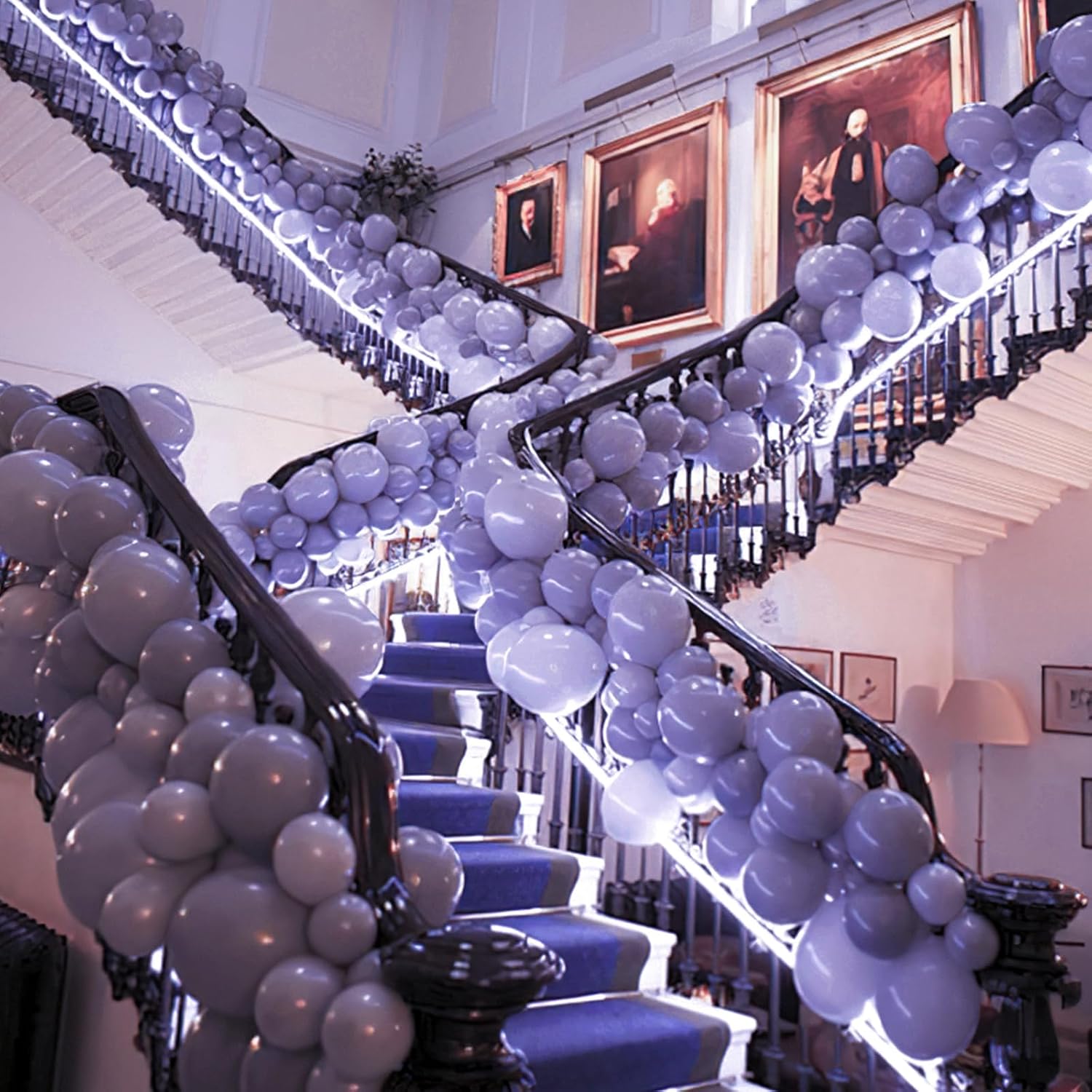 PartyWoo Purple Balloon Arch Kit - 140 Pcs in Lavender & Lilac - Various Sizes for Baby Showers & Weddings